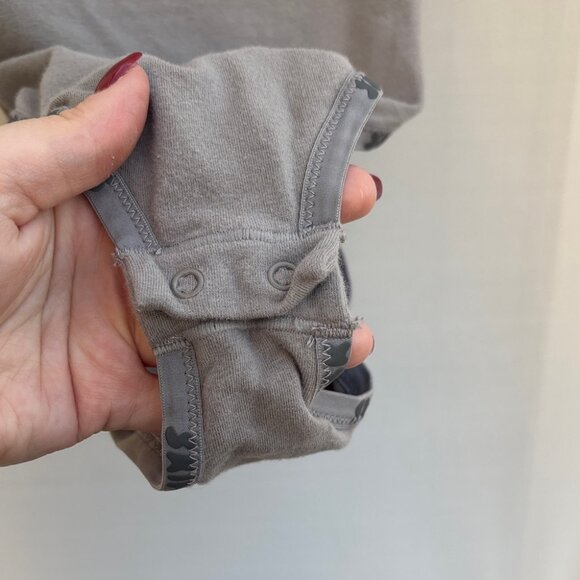 SKIMS Women's Gray Cotton Logo Bodysuit - Picture 3 of 6